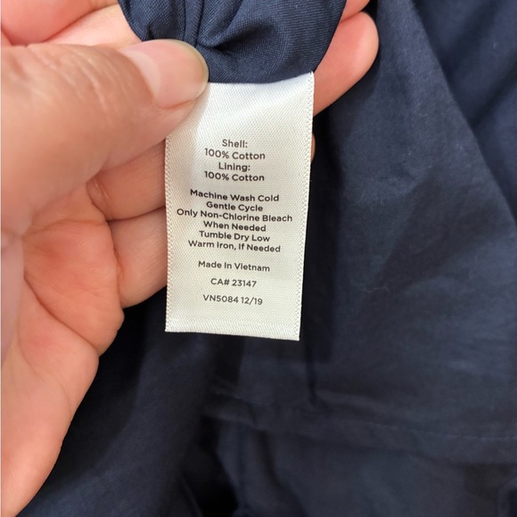 NWT Talbots V-neck Poplin Wrap Dress Size 16W Navy - Picture 4 of 5